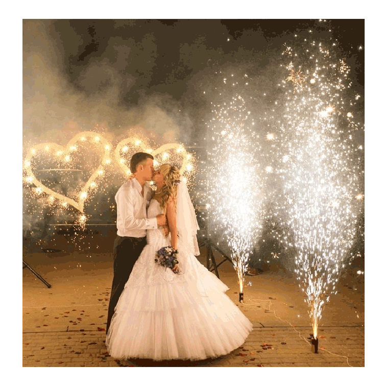 Организация пиротехнического шоу на свадьбу  Зима | zima.salutsklad.ru