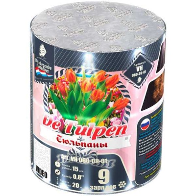 Тюльпаны Батарея салютов купить в Зиме | zima.salutsklad.ru