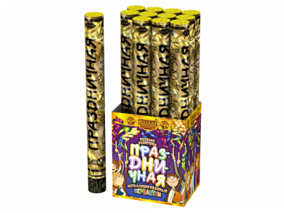 Праздничная 50 Пневматическая хлопушка купить в Зиме | zima.salutsklad.ru