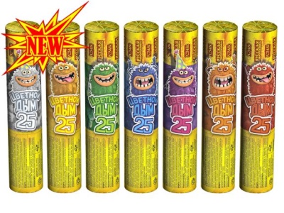 Цветной дым 25 Цветной дым купить в Зиме | zima.salutsklad.ru